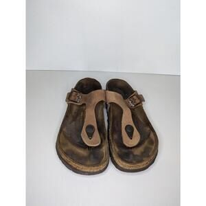 Birkenstock Gizeh Golden Brown Regular Womens Size 36